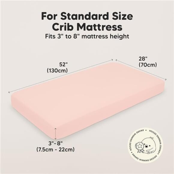 2-Pack Crib Sheets for Boys, Girls - Viscose Derived from Bamboo Fitted Crib - Picture 2 of 14